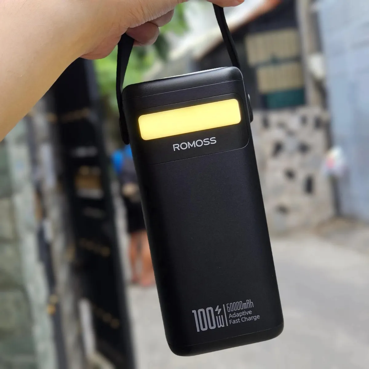 Pin sạc dự phòng Khủng Long Romoss PMT60 60.000 mAh 100W siêu nhanh , Lõi pin Li-FePO4 