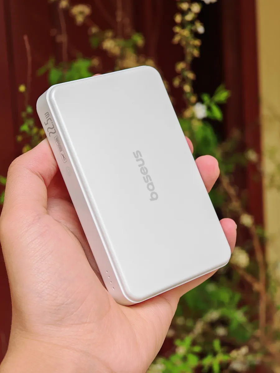  Pin Dự Phòng Sạc Không Dây Baseus Airpow II 10000mAh 22.5W (Sạc không dây chuẩn Qi2 max 15W magsafe) Hàng Nobox 98-99%