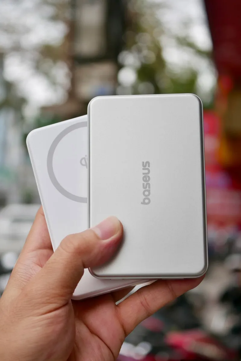  Pin Dự Phòng Sạc Không Dây Baseus Airpow II 10000mAh 22.5W (Sạc không dây chuẩn Qi2 max 15W magsafe) Hàng Nobox 98-99%