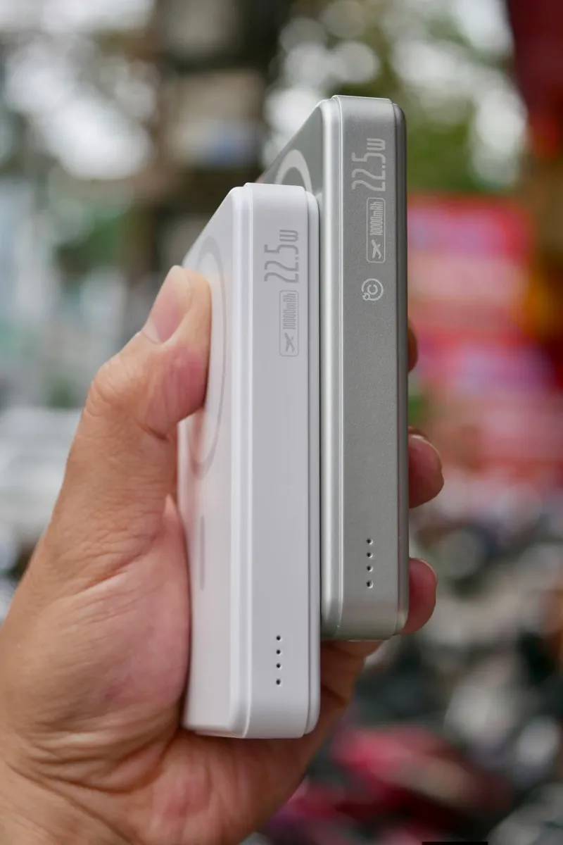 Pin Dự Phòng Sạc Không Dây Baseus Airpow II 10000mAh 22.5W (Sạc không dây chuẩn Qi2 max 15W magsafe) Hàng Nobox 98-99%