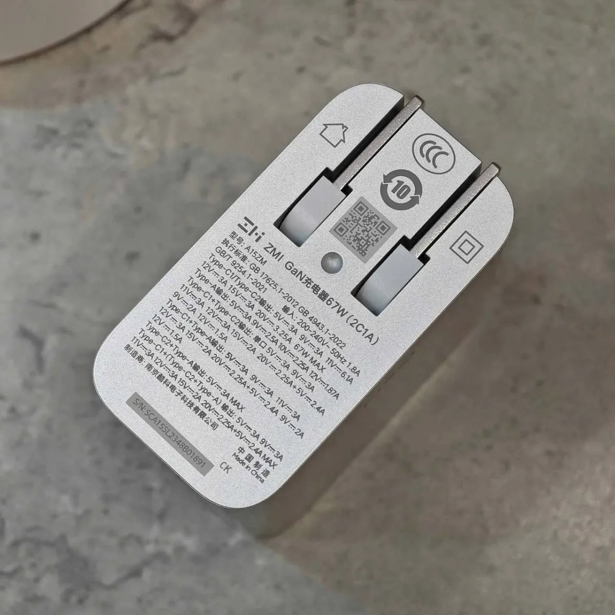 Bộ sạc nhanh Cuktech Gan ZMI 67W A15ZM NewFulbox ( Max 67W MiTurbo )