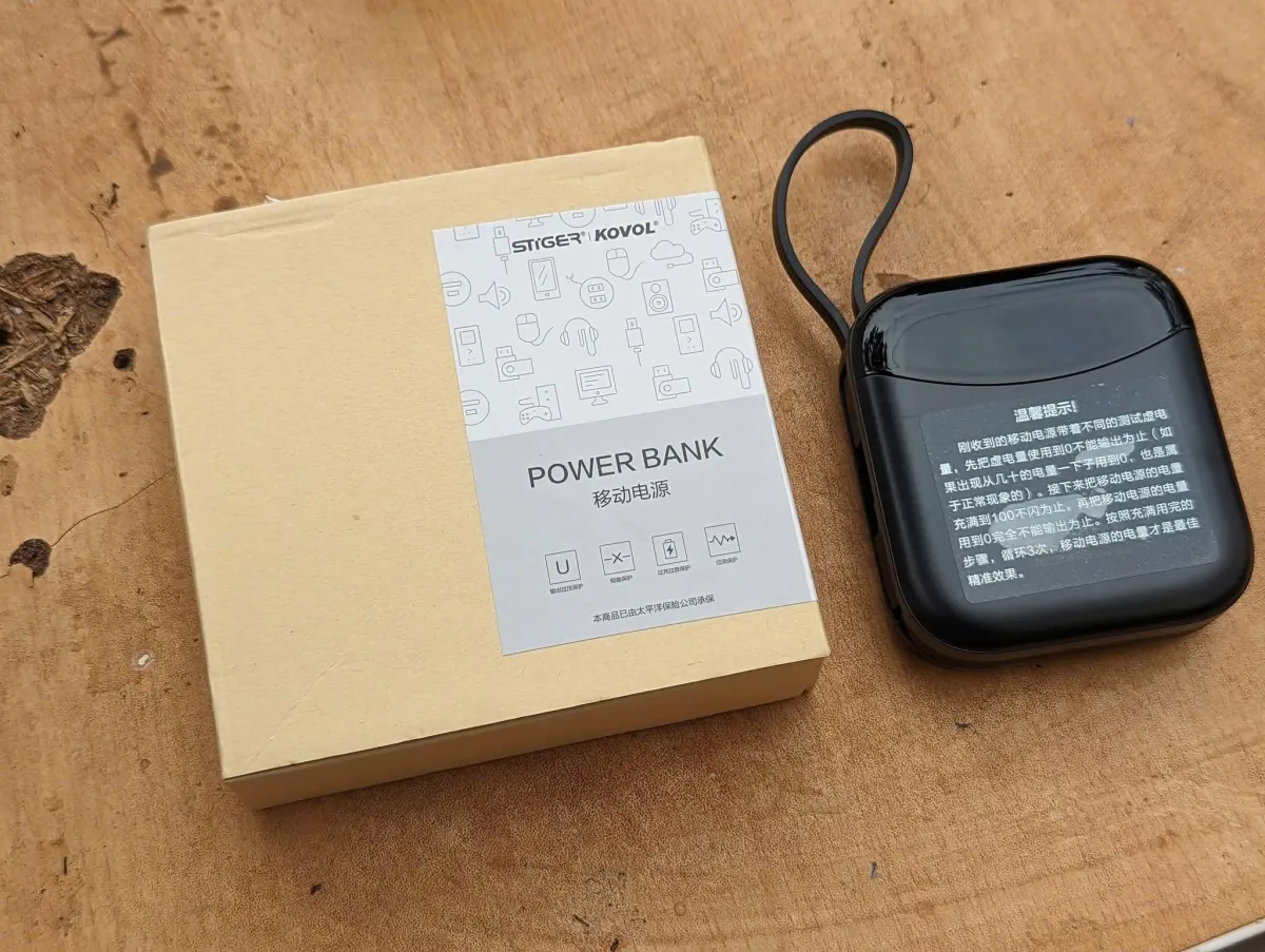 Củ sạc Ravpower Kovol Stiger 10.000 mAh, sạc nhanh 22.5W liền 2 dây C + L , C to C