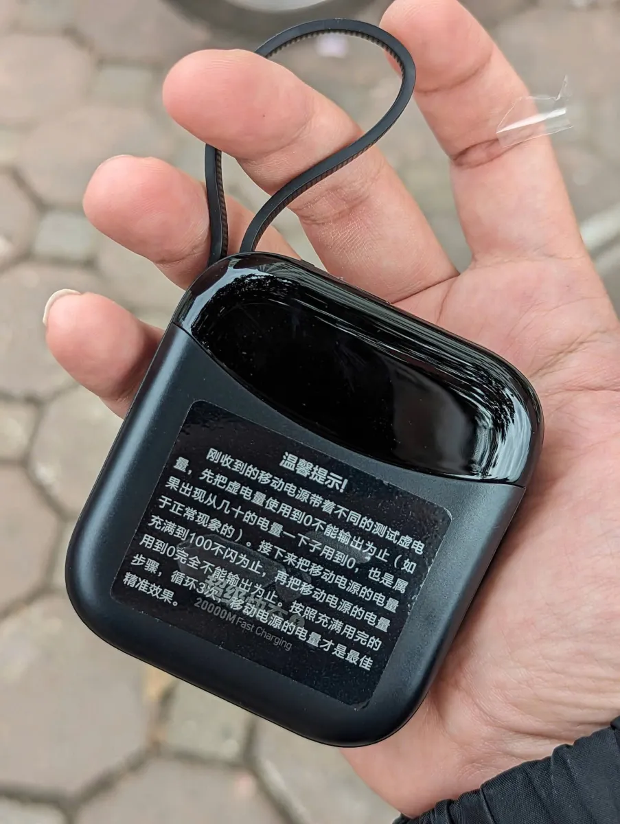 Củ sạc Ravpower Kovol Stiger 10.000 mAh, sạc nhanh 22.5W liền 2 dây C + L , C to C