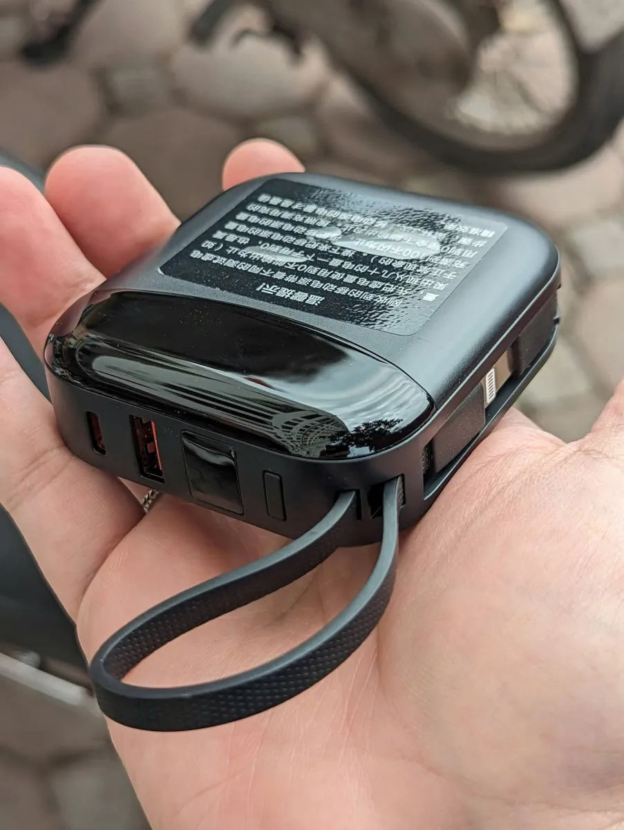 Củ sạc Ravpower Kovol Stiger 10.000 mAh, sạc nhanh 22.5W liền 2 dây C + L , C to C