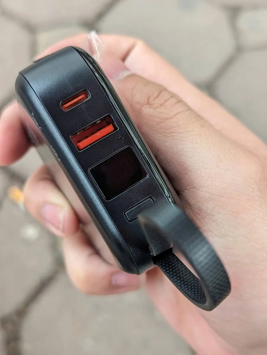 Củ sạc Ravpower Kovol Stiger 10.000 mAh, sạc nhanh 22.5W liền 2 dây C + L , C to C